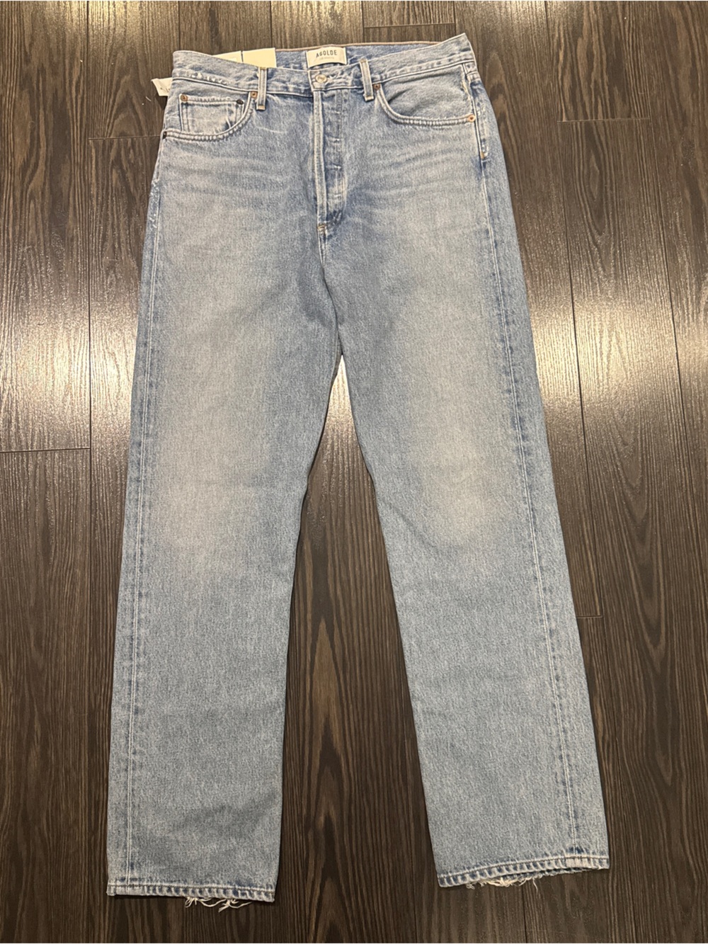 NWT AGOLDE 90’s Pinch Waist High Rise Straight Jeans Size 29 Organic Cotton